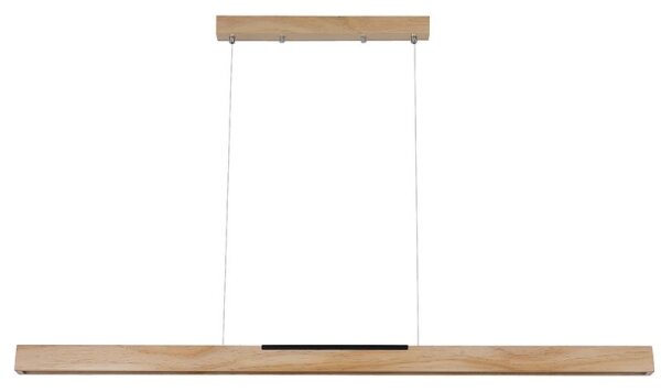 Lampadario LED a sospensione con filo LED/22W/230V 4000K 120 cm pino/legno solido