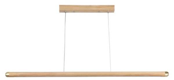 Lampadario LED a sospensione con filo LED/22W/230V 4000K 120 cm cenere/legno solido