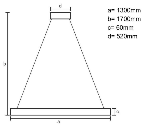 Lampadario LED a sospensione con filo LED/22W/230V 4000K 130 cm faggio/legno solido