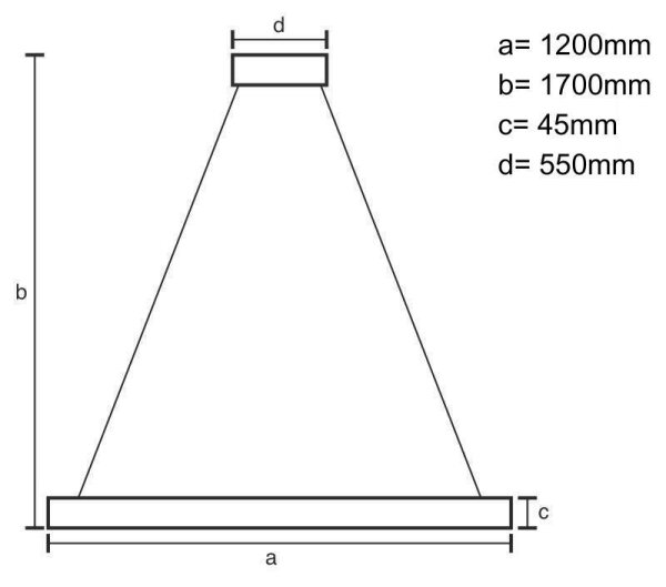 Lampadario LED a sospensione con filo LED/22W/230V 4000K 120 cm pino/legno solido