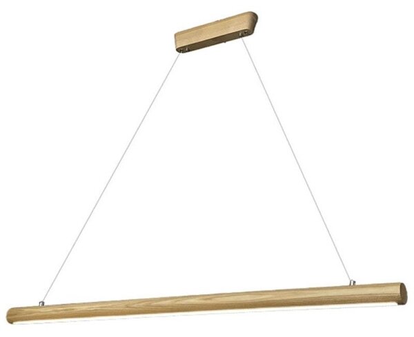 Lampadario LED a sospensione con filo LED/26W/230V 4000K 150 cm cenere/legno solido