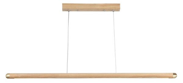 Lampadario LED a sospensione con filo LED/22W/230V 4000K 120 cm cenere/legno solido