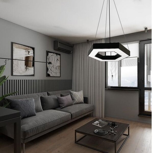Lampadario LED a sospensione con filo LED/40W/230V 4000K diametro 80 cm
