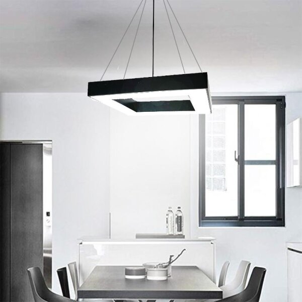 Lampadario LED a sospensione con filo LED/55W/230V 4000K 80x80 cm