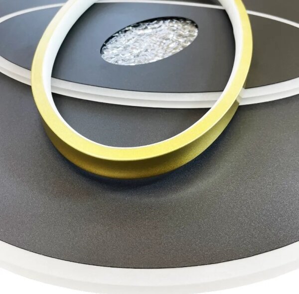 Plafoniera LED dimmerabile LED/80W/230V nero + telecomando