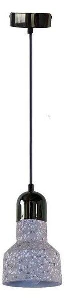 Lampadario a sospensione con filo TERRAZZO 1xE27/60W/230V diametro 12 cm grigio