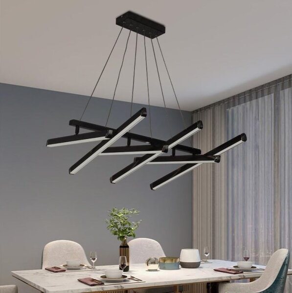 Lampadario a sospensione con filo LED dimmerabile LED/90W/230V 3000-6500K + telecomando