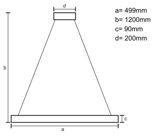 Lampadario a sospensione con filo LED dimmerabile LED/80W/230V 3000-6500K bianco + telecomando