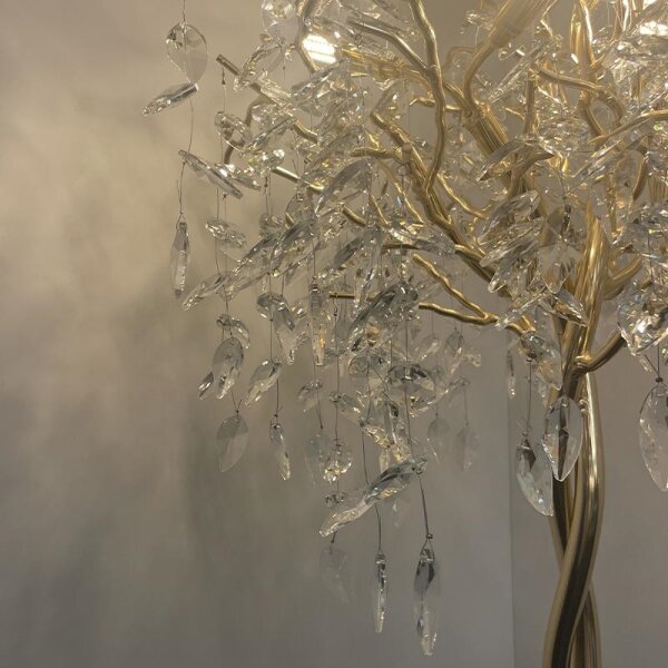 Lampada da terra di cristallo 5xG9/40W/230V oro