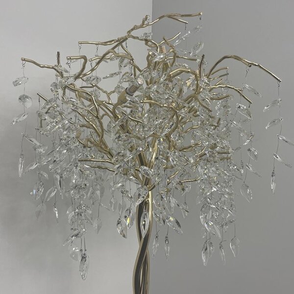 Lampada da terra di cristallo 5xG9/40W/230V oro