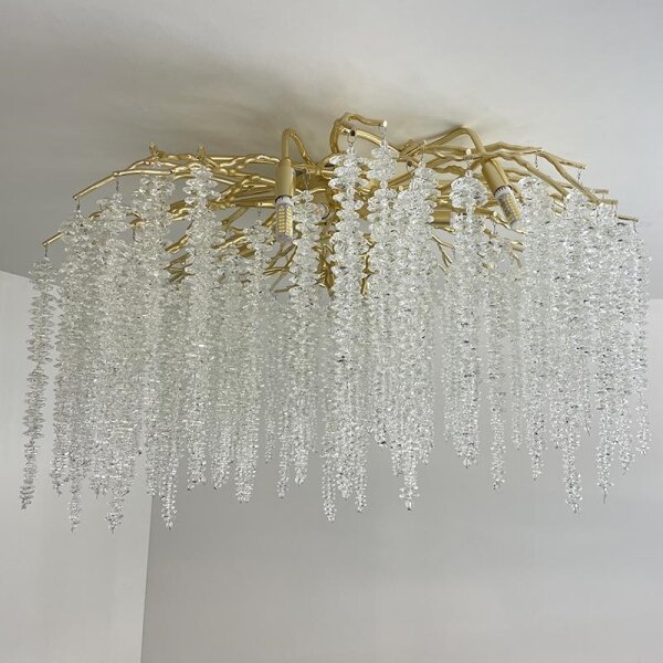 Lampadario di cristallo a plafone 12xG9/40W/230V oro