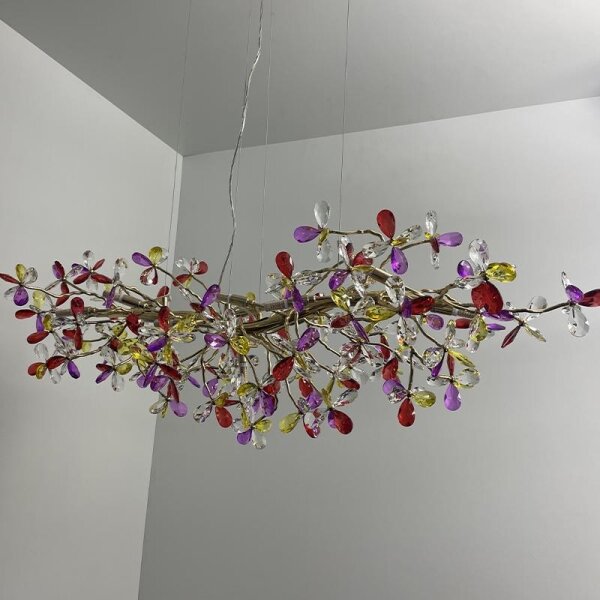 Lampadario di cristallo a sospensione 13xG9/40W/230V colorato