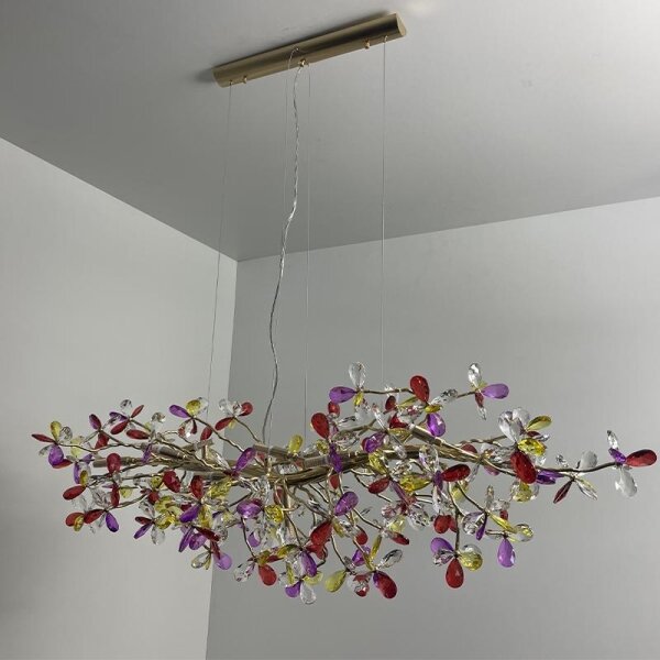 Lampadario di cristallo a sospensione 13xG9/40W/230V colorato