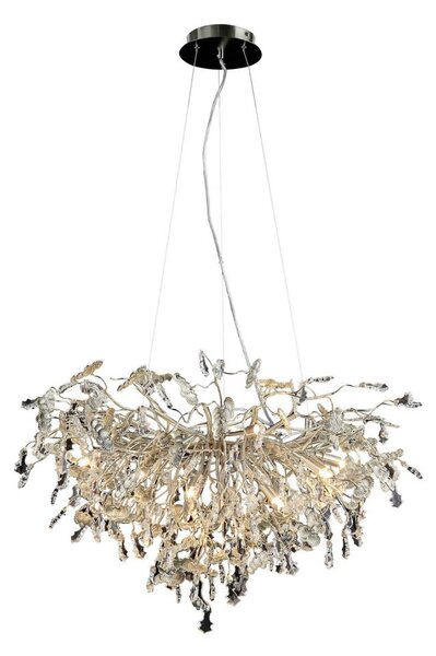 Lampadario di cristallo a sospensione 13xG9/40W/230V cromo