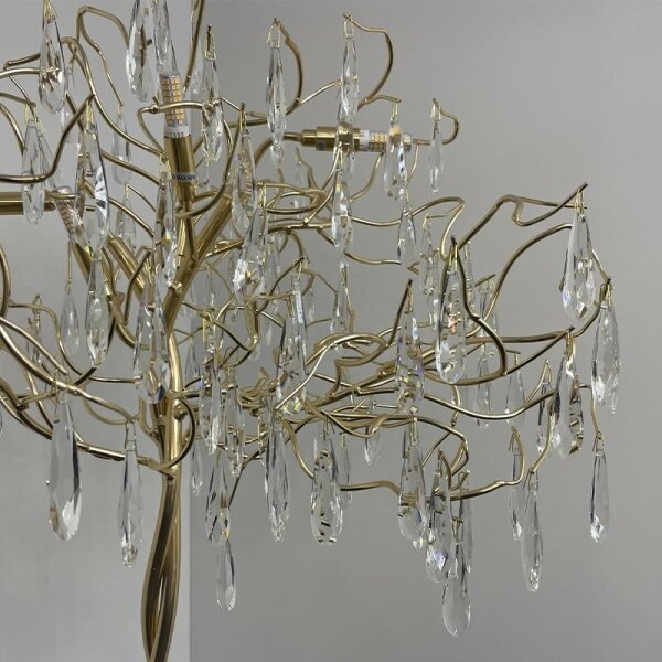 Lampada da terra di cristallo 5xG9/40W/230V oro