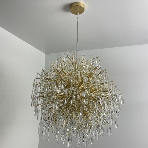 Lampadario di cristallo a sospensione 24xG9/40W/230V oro