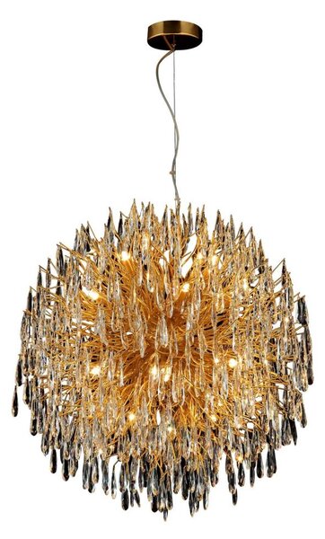 Lampadario di cristallo a sospensione 24xG9/40W/230V oro
