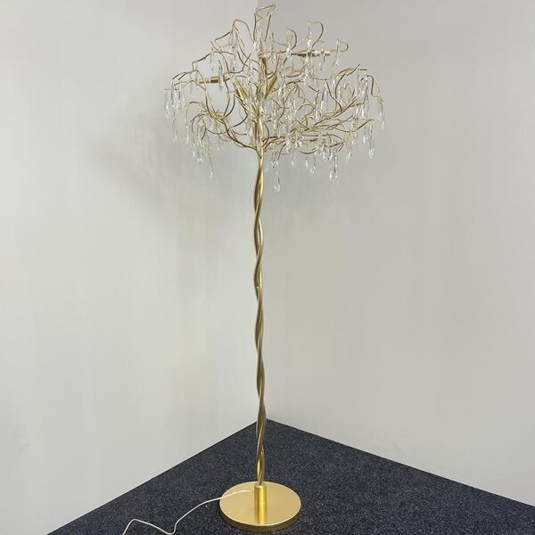 Lampada da terra di cristallo 5xG9/40W/230V oro