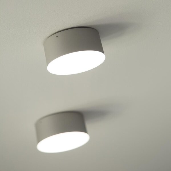 LED2 - Plafoniera LED BUTTON LED/17W/230V argento