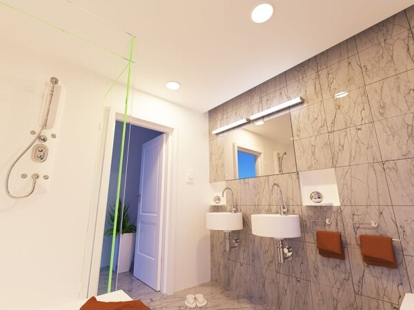 LED2 - Luce da bagno da incasso LED SLIM LED/10W/230V IP43 CRI 90