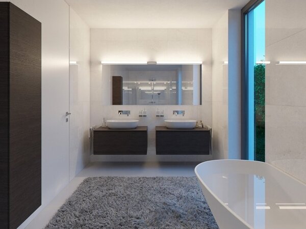 LED2 - Applique da bagno a LED TONDA LED/12W/230V IP44 3000K/4000K