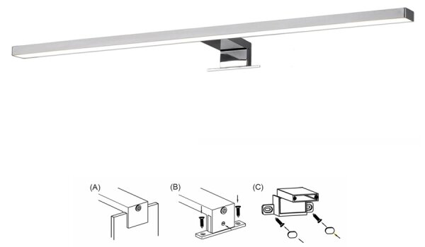 Top Light GILA LED XL - Illuminazione a LED per specchi da bagno LED/8W/230V IP44