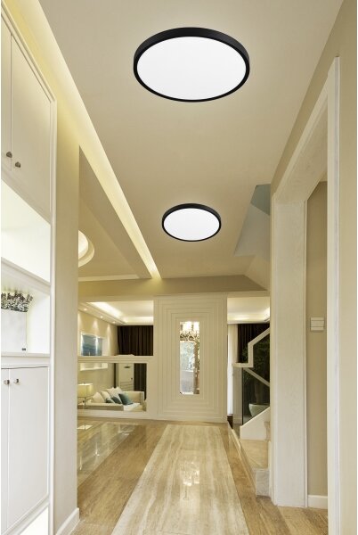 Top Lampada - Plafoniera LED dimmerabile REVIT LED/70W/230V diametro 75 cm nero