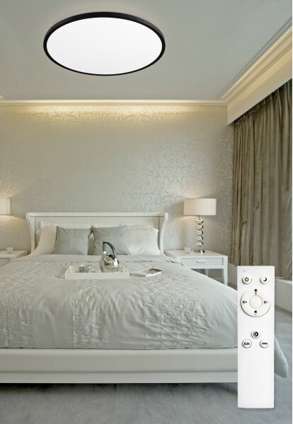 Top Lampada - Plafoniera LED dimmerabile REVIT LED/70W/230V diametro 75 cm nero