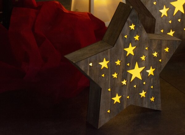 Retlux - Decorazione natalizia LED LED/2xAAA stella
