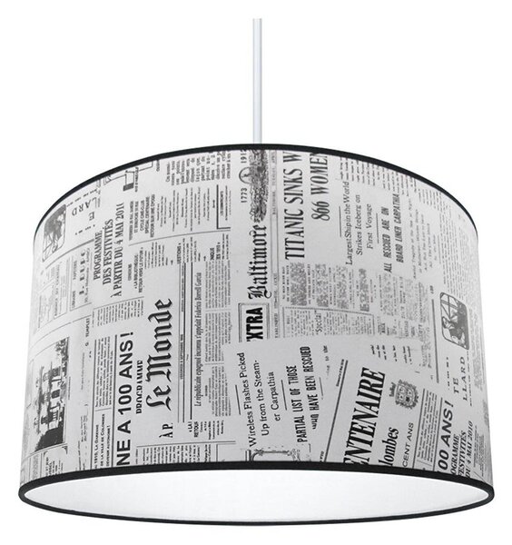 Lampadario NEWSPAPER 1xE27/60W/230V