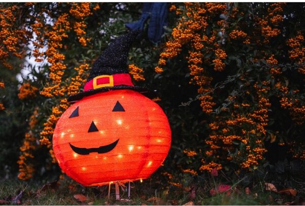 Retlux - LED Decorazione per esterni HALLOWEEN LED/3xAA/bianco caldo IP44 zucca
