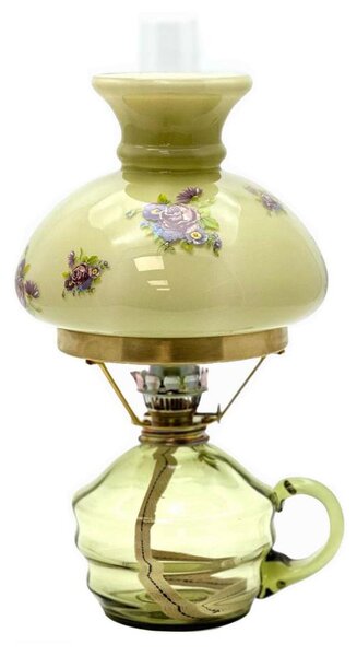 Lampada a petrolio KLÁRA 34 cm verde bosco