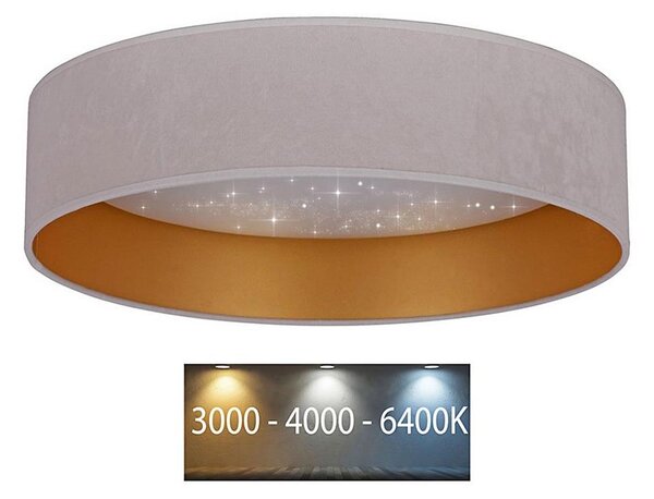 Brilagi - Plafoniera LED VELVET STAR LED/24W/230V d. 40 cm cremoso/oro