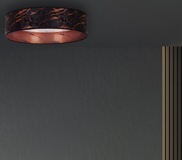 Brilagi - Plafoniera LED VELVET STAR LED/24W/230V d. 40 cm nero/rame
