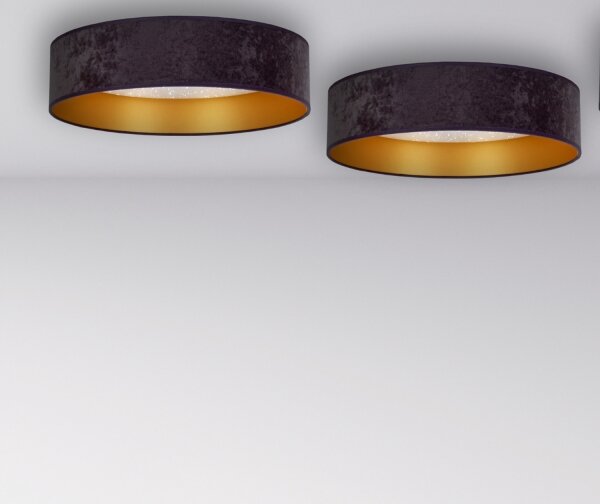 Brilagi - Plafoniera LED VELVET STAR LED/24W/230V d. 40 cm grigio/oro