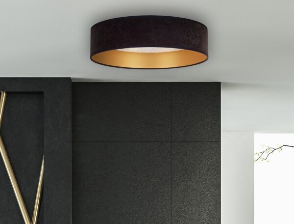 Brilagi - Plafoniera LED VELVET STAR LED/24W/230V d. 40 cm nero/oro