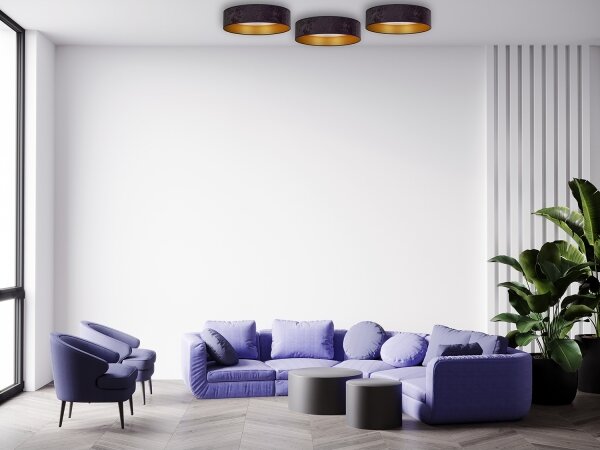 Brilagi - Plafoniera LED VELVET STAR LED/24W/230V d. 40 cm grigio/oro