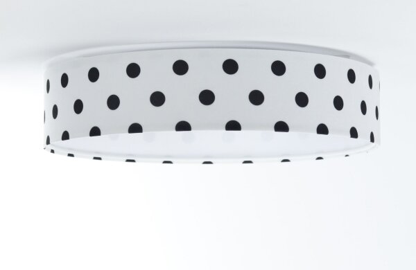 Plafoniera LED GALAXY KIDS 24W 230V bianco/nero a pois