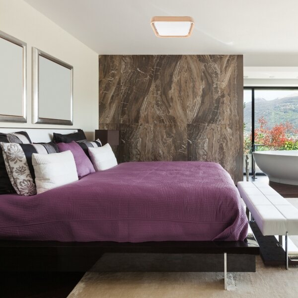Brilagi - Plafoniera LED MANAROLA CUBIC LED/24W/230V 3000-6500K + telecomando