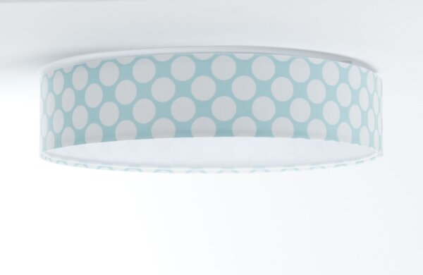 Plafoniera LED GALAXY KIDS 24W 230V verde/bianco a pois