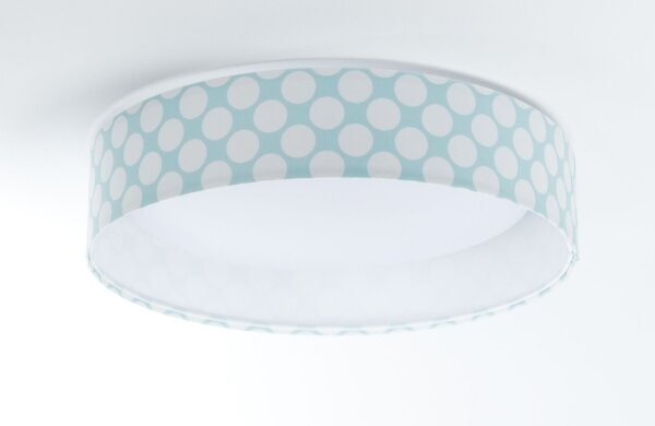 Plafoniera LED GALAXY KIDS 24W 230V verde/bianco a pois