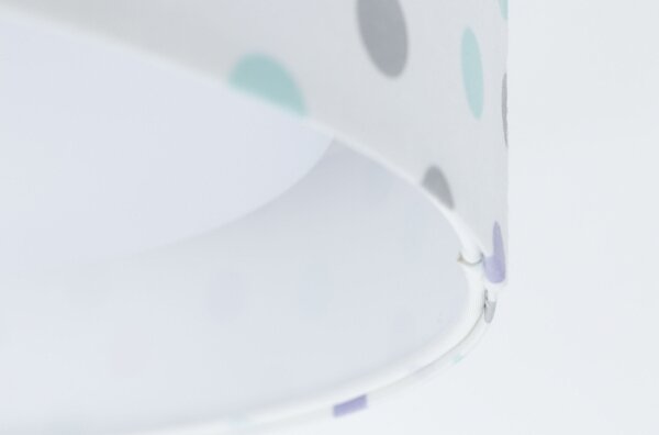 Plafoniera LED GALAXY KIDS 24W/230V con pois colorati