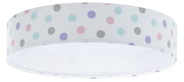 Plafoniera LED GALAXY KIDS 24W/230V con pois colorati