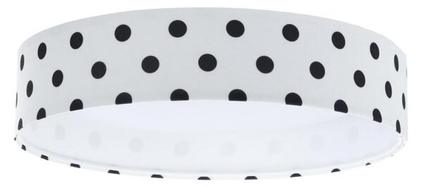 Plafoniera LED GALAXY KIDS 24W 230V bianco/nero a pois
