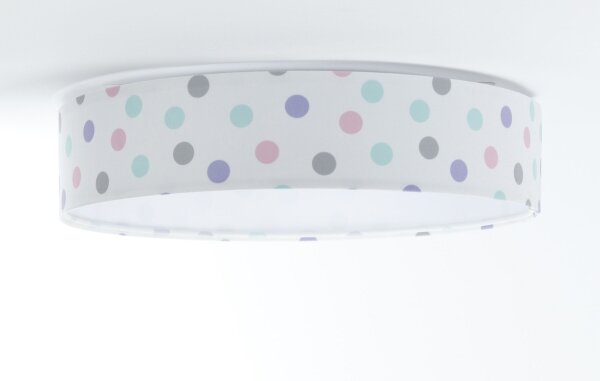 Plafoniera LED GALAXY KIDS 24W/230V con pois colorati