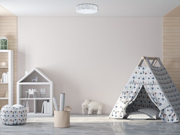Plafoniera LED GALAXY KIDS 24W/230V con pois colorati