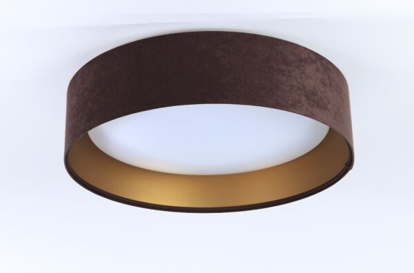 Lampada da soffitto LED GALAXY 24W 230V marrone/oro