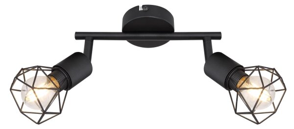 Globo - Faretto LED XARA 2xE14/6W/230V nero