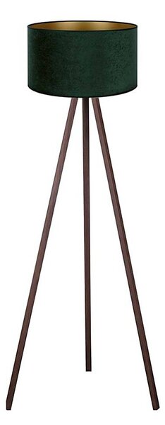 Brilagi - Lampada con piedistallo VELVET 1xE27/60W/230V marrone/verde