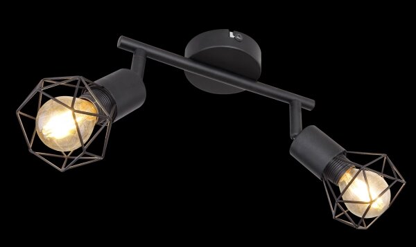 Globo - Faretto LED XARA 2xE14/6W/230V nero